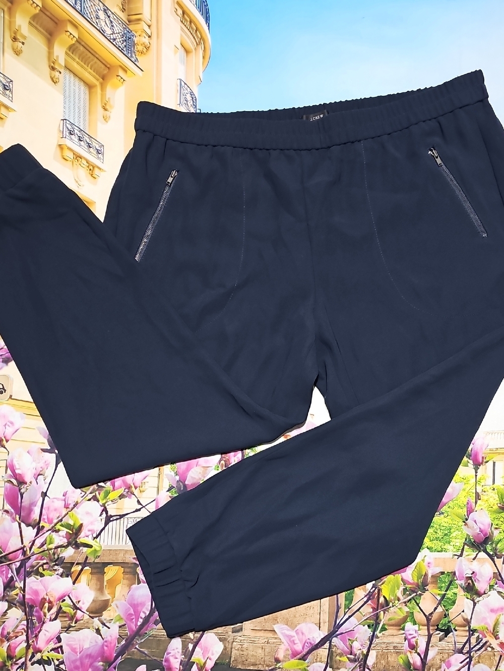 J. Crew High Waist Zippered Pockets Pants Size 16 New